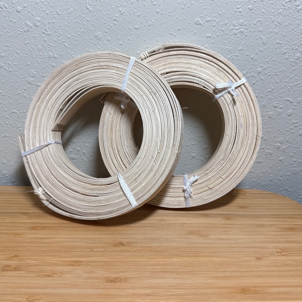 Flat Reed Basket Weaving Splints 2 Coils Natural DIY Craft